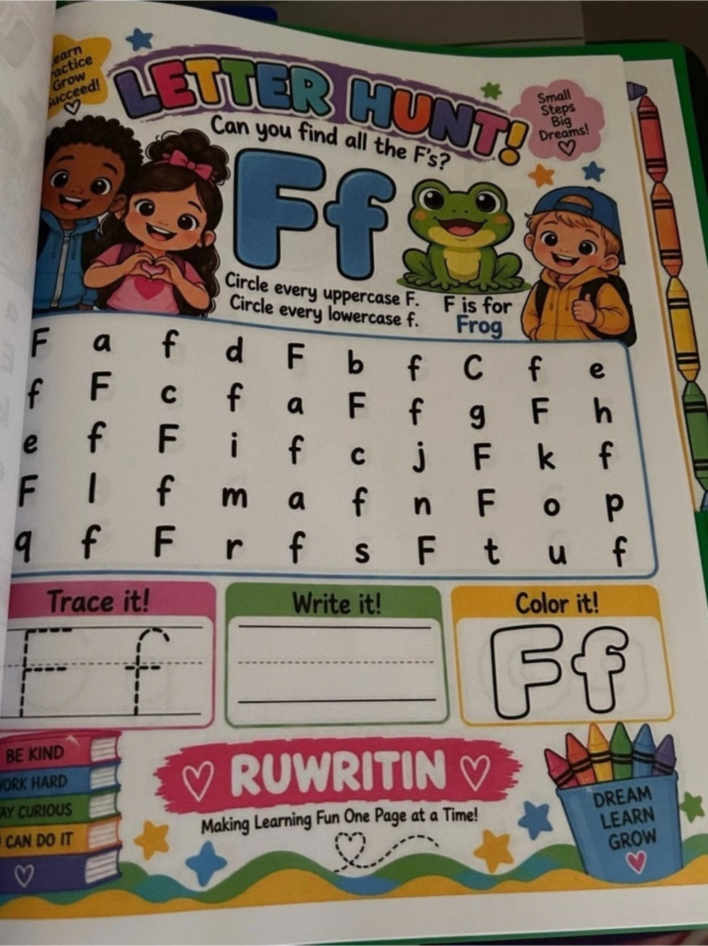 ABC Tracing Folder Learning Workbook Folder - Picture 4 of 5